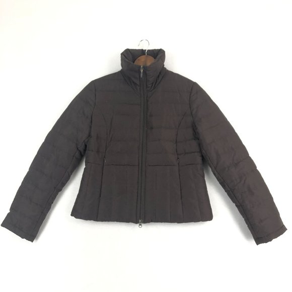 Kenneth Cole Reaction Women's Size Medium Brown Full Zip Down Puffer Jacket - Picture 1 of 10